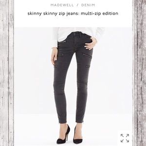 📌Madewell skinny skinny jean multi-zip edition📌